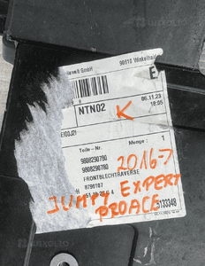 Expert traveller jumpy proace zafira scudo 2016- 9808290780 pas przedni 16- 5