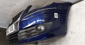 Zderzak przód przedni vw volkswagen touran lift fl LD5Q granat granatowy halogeny 5