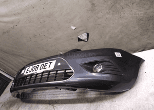 Zderzak przód przedni ford focus MK.2 2 ii lift fl H4 szary grafitowy halogeny 2