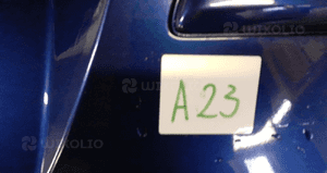 Zderzak tył tylny do opel astra h 3 iii hb kod kolor Z21B niebieski 5