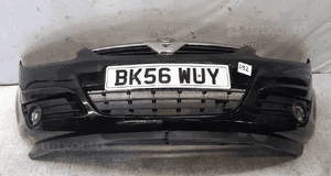 } ZDERZAK PRZÓD PRZEDNI OPEL CORSA D CZARNY Z20R HALOGENY 1