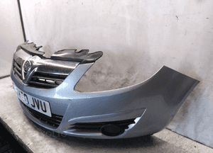 ^ ZDERZAK PRZÓD PRZEDNI OPEL CORSA D Z163 SZARY 5