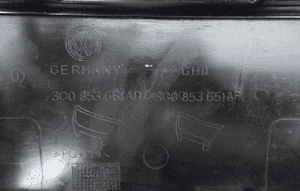 Grill zderzaka przód vw passat B6 3C0 3C0853651AD 5