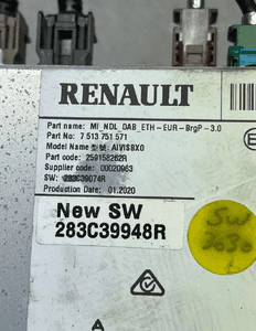 Radio nawigacja renault espace v 259158262R org fv 3