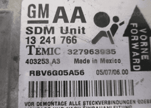 MODUŁ SENSOR AIR BAG OPEL ZAFIRA B 13241766 2