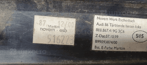 Dekor listwa ozdobna drzwi lewy tył Audi A4 B6 8E0867419G 7