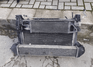 } CHŁODNICA WODY CIECZY MERCEDES BENZ A B KLASA W169 W245 2.0 DIESEL 180 CDI DIESEL WENTYLATORY KLIMATYZACJI 6