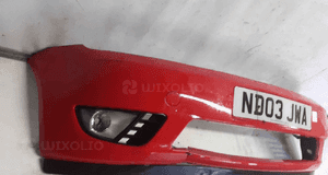 } ZDERZAK PRZÓD PRZEDNI FORD FIESTA MK.6 6 VI K2 CZERWONY HALOGENY 3