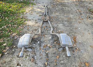 Tłumik 2 Tlumiki Wydech Rura Wydechowa Dwa Wydechy 4x4 Quattro 3.0 3.2 Benzyna Audi A4 B6 B7 4
