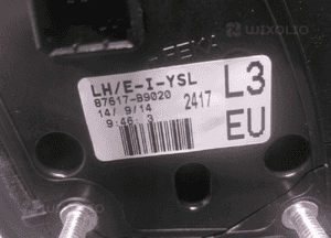 Lusterko lewe hyundai I10 ii 2 14-19 6PIN 87617-B9020 5