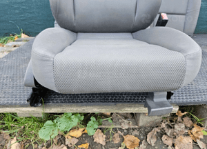 Fotele Fotel Kanapa Skladana Welur Szare Swing Podlokietnik Audi A4 B6 Sedan Kombi Komplet 22