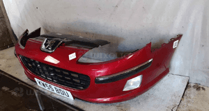 ^ ZDERZAK PRZÓD PRZEDNI PEUGEOT 407 EKQD BORDO BORDOWY HALOGENY 3