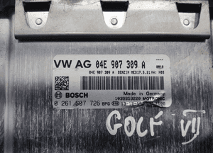 KOMPUTER SILNIKA VOLKSWAGEN GOLF VII 1.2 TSI 04E907309A 0261S07726 2012-16 4