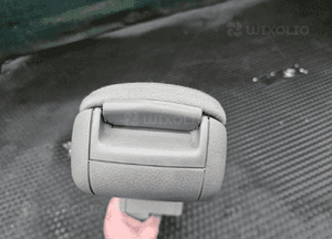Podlokietnik 8E0864207D Lokiec Schowek Klapa Zawias Welur Jasny Platin Hell AUDI A4 B6 B7 18