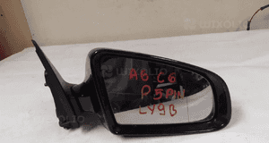LUSTERKO ELEKTRYCZNE PRAWE AUDI A6 C6 5PIN LY9B 2