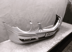 Zderzak przód przedni mercedes benz W211 e klasa lift fl elegance 744 srebrny pdc czujniki halogeny 2