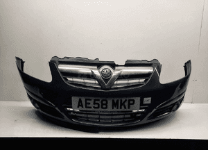 ^ ZDERZAK PRZÓD PRZEDNI OPEL CORSA D Z168 SZARY POPIELATY 1