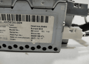 Fabryczne radio nawigacja citroen C5 iii X7 96661984CL 2008-2011 9