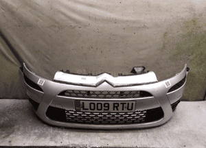 ^ ZDERZAK PRZÓD PRZEDNI CITROEN C4 PICASSO EZRC SREBRNY HALOGENY 1