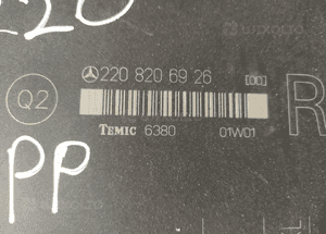 MERCEDES S 220 CL 215 moduł fotela 2155450032 2158200126 2208206826 2208203185 2208206926 4