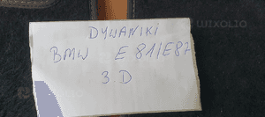 Dywaniki wycieraczki wykładziny Performance BMW I E81 E87 7