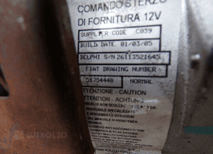 FIAT PANDA II WSPOMAGANIE ELEKTRYCZNE KOLUMNA EUROPA 51754448 3
