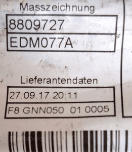 BMW OE Wiązka czujników PDC 8809733 3