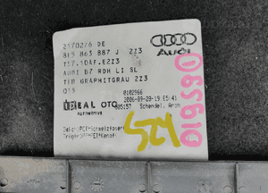 Boczek 8E5863887J 8E5864131 8E5863888G Tapicerka Bagaznika Lewy Prawy Audi A4 B7 Sedan 19