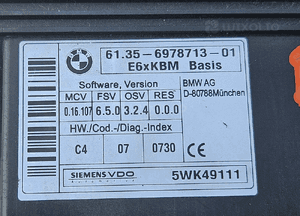 BMW E60 E61 moduł komfortu 6978713 2