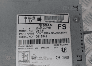 RADIO NAWIGACJA NISSAN LEAF 25915 4NF0B RADOM 3