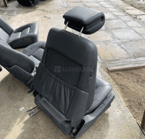 MERCEDES CL 140 fotel przedni czarny skórzany siedzisko oparcie zagłówek 6