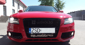 Emblemat QUATTRO Logo Napis 100% Stal Nierdzewna AUDI Gril Atrapa 7