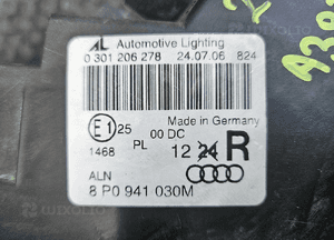 Lampy 8P0941003D 8P0941030M Lampa Reflektor Lewy Prawy Przod Przednie Xenon Przetwornica Europa Audi A3 8P 34