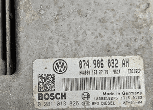 VW Crafter 2.5 TDI komputer sterownik silnika zegar stacyjka blokada zestaw startowy 2E0 920 840Q, 074 906 032 AH 2