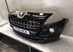 ^ ZDERZAK PRZÓD PRZEDNI PEUGEOT 3008 KTVD CZARNY HALOGENY 2
