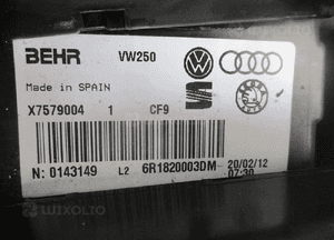 NAGRZEWNICA VW POLO 6R SKODA FABIA II 6Q0819875 6