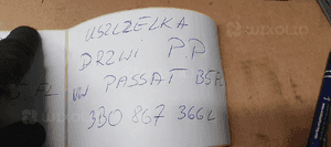 Uszczelka drzwi prawy przód przednia VW Passat B5 6