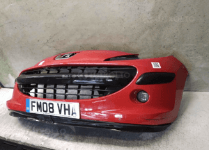/ ZDERZAK PRZÓD PRZEDNI PEUGEOT 207 KKN CZERWONY HALOGENY 2