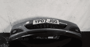 Zderzak przód przedni opel astra h 3 iii gtc kod kolor Z155 szary + halogeny 1