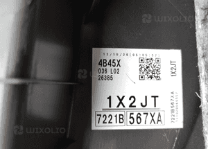 MITSUBISHI OUTLANDER III 3 12-15 BOCZEK DRZWI LEWY PRZÓD SKÓRA 7221B567XA 3