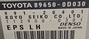 Toyota Yaris I moduł sterownik kierownicy 89650-0D030 2