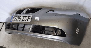 ^ ZDERZAK PRZÓD PRZEDNI BMW E60 E61 SERIA 5 SILBERGRAU SZARY HALOGENY PDC CZUJNIKI SPRYSKIWACZE LAMP XENON 3