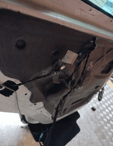 Bmw E70 drzwi lewy lewe tylne tył 354 titansilber 15