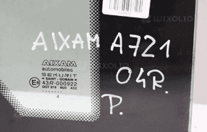 Szyba prawa karoseryjna Aixam A721 2004 2