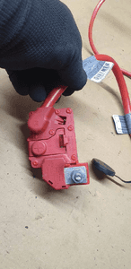 Klema plusowa bezpieczniki pirotechniczny BMW 3 E91 6982227 6988974 5