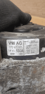 Alternator prądnica VW Passat B5 4.0 W8 07D903021 7