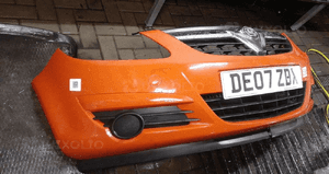 Zderzak przód przedni do opel corsa d Y547 czerwony 4