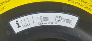 Koło zapasowe dojazdówka zapas T165/90D19 R16 Mercedes GL X166 W166 A1644000102 8