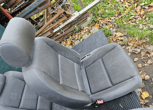 Fotele Fotel Kanapa Skladana Welur Szare Swing Podlokietnik Audi A4 B6 Sedan Kombi Komplet 9