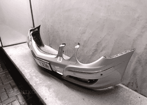 Zderzak przód przedni mercedes benz W211 e klasa lift fl elegance 744 srebrny pdc czujniki halogeny 4